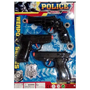 juego pistolas de policía de juguete