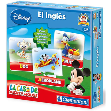 Puzzle para aprender inglés con Mickey Mouse
