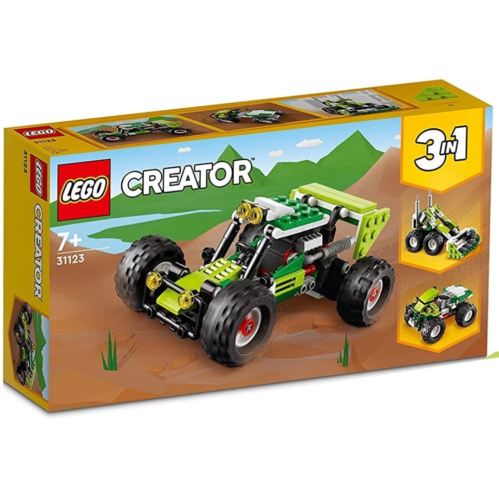 LEGO 3 en 1 buggy todoterreno excavadora coche ATV (31123)