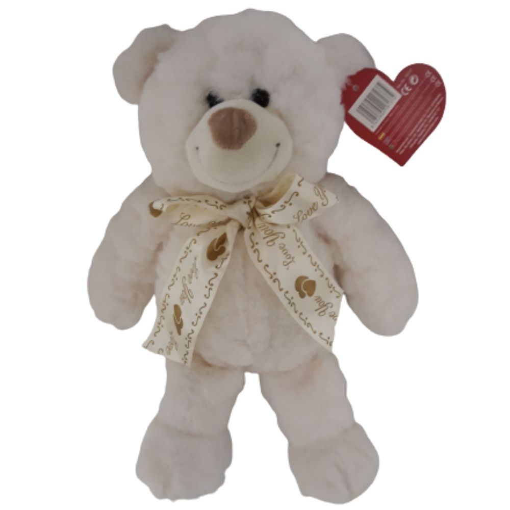 PELUCHE OSO LOVE BLANCO 30 CM (LITTLE KIDS)
