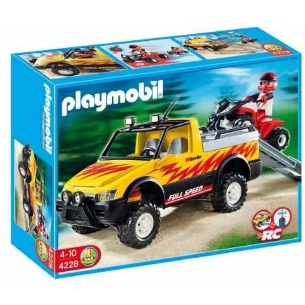 Pick-up con quad de carreras PLAYMOBIL (4228)