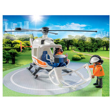 Cargar imagen en el visor de la galería, Helicóptero de rescate PLAYMOBIL (70048) City Life
