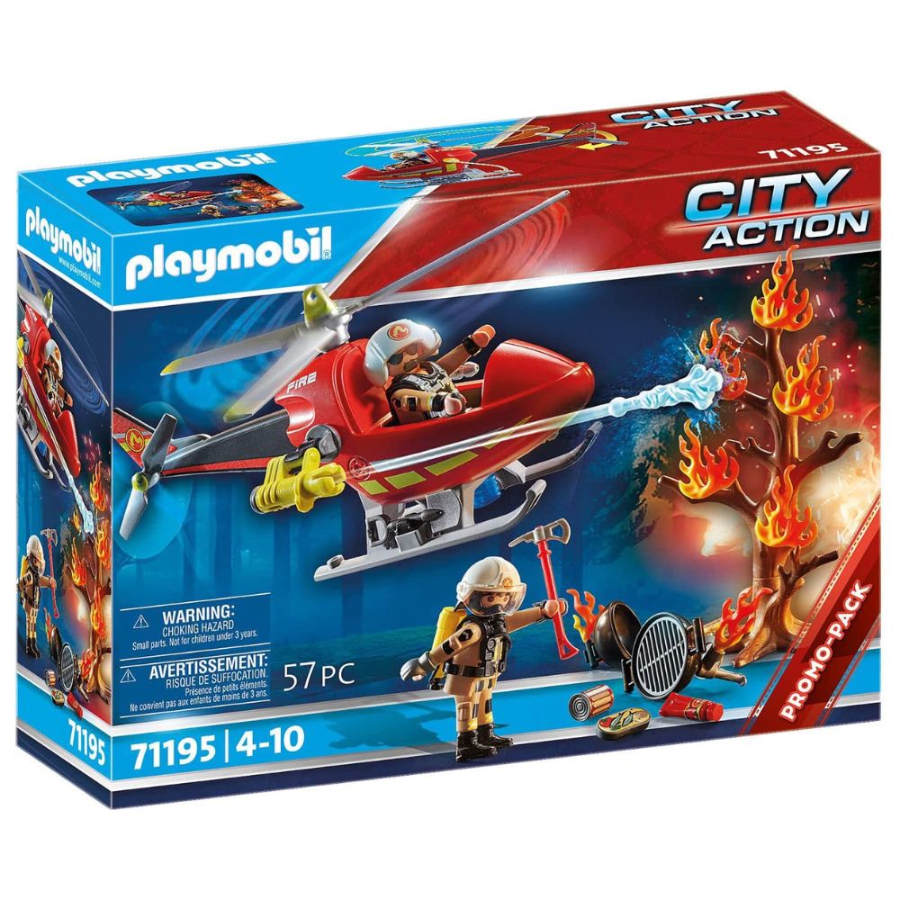 Helicóptero de bomberos PLAYMOBIL (71195) City Action