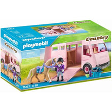 Cargar imagen en el visor de la galería, Playmobil transporte de caballo Country (71237)
