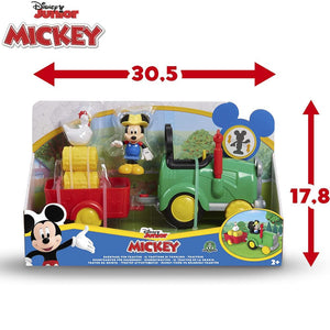 Tractor de Mickey Mouse con remolque de juguete-(3)