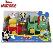 Cargar imagen en el visor de la galería, Tractor de Mickey Mouse con remolque de juguete-
