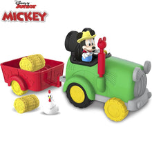 Cargar imagen en el visor de la galería, Tractor de Mickey Mouse con remolque de juguete
