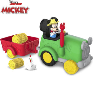 Tractor de Mickey Mouse con remolque de juguete